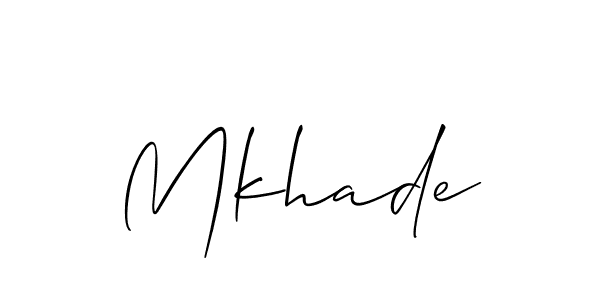 Once you've used our free online signature maker to create your best signature Allison_Script style, it's time to enjoy all of the benefits that Mkhade name signing documents. Mkhade signature style 2 images and pictures png