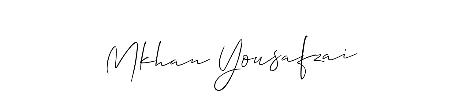 You should practise on your own different ways (Allison_Script) to write your name (Mkhan Yousafzai) in signature. don't let someone else do it for you. Mkhan Yousafzai signature style 2 images and pictures png
