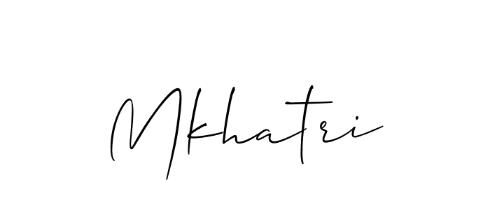 Make a beautiful signature design for name Mkhatri. With this signature (Allison_Script) style, you can create a handwritten signature for free. Mkhatri signature style 2 images and pictures png