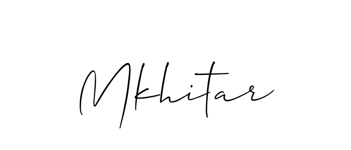 Mkhitar stylish signature style. Best Handwritten Sign (Allison_Script) for my name. Handwritten Signature Collection Ideas for my name Mkhitar. Mkhitar signature style 2 images and pictures png