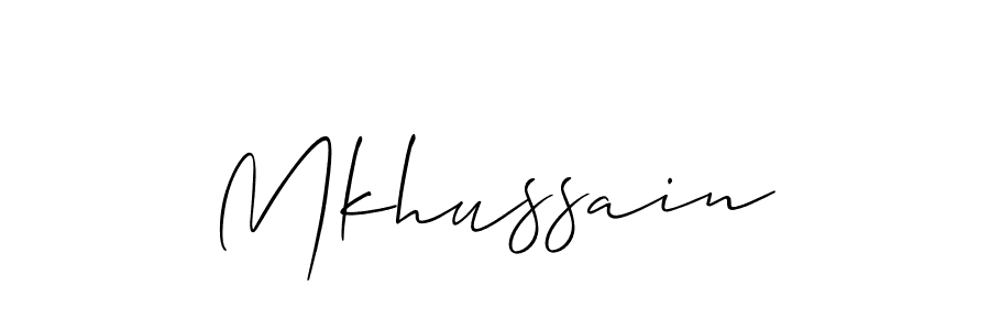 Mkhussain stylish signature style. Best Handwritten Sign (Allison_Script) for my name. Handwritten Signature Collection Ideas for my name Mkhussain. Mkhussain signature style 2 images and pictures png