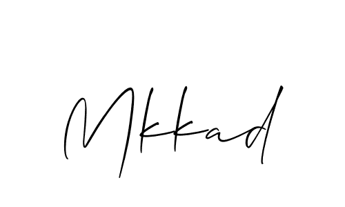 How to make Mkkad signature? Allison_Script is a professional autograph style. Create handwritten signature for Mkkad name. Mkkad signature style 2 images and pictures png