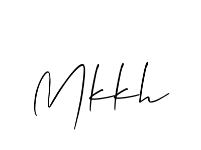 It looks lik you need a new signature style for name Mkkh. Design unique handwritten (Allison_Script) signature with our free signature maker in just a few clicks. Mkkh signature style 2 images and pictures png