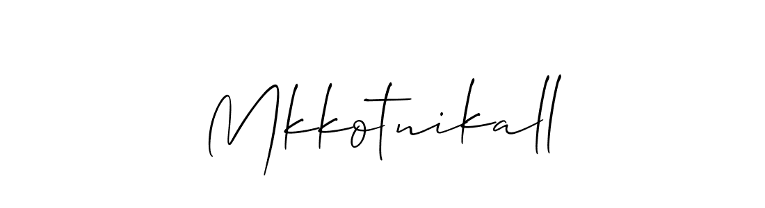 Make a short Mkkotnikall signature style. Manage your documents anywhere anytime using Allison_Script. Create and add eSignatures, submit forms, share and send files easily. Mkkotnikall signature style 2 images and pictures png