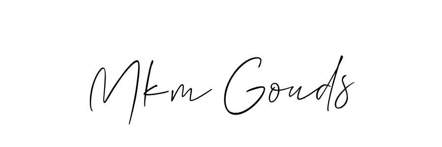 Make a beautiful signature design for name Mkm Gouds. Use this online signature maker to create a handwritten signature for free. Mkm Gouds signature style 2 images and pictures png