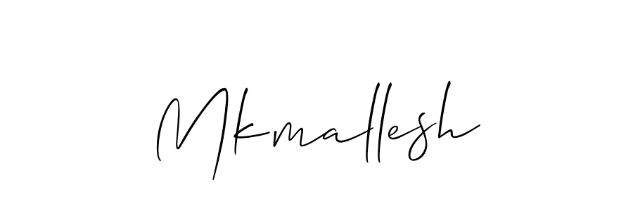 Make a beautiful signature design for name Mkmallesh. With this signature (Allison_Script) style, you can create a handwritten signature for free. Mkmallesh signature style 2 images and pictures png