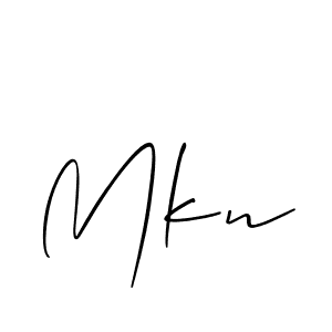Also we have Mkn name is the best signature style. Create professional handwritten signature collection using Allison_Script autograph style. Mkn signature style 2 images and pictures png