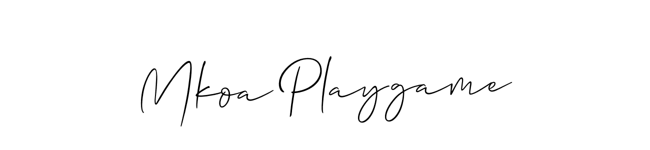 Once you've used our free online signature maker to create your best signature Allison_Script style, it's time to enjoy all of the benefits that Mkoa Playgame name signing documents. Mkoa Playgame signature style 2 images and pictures png