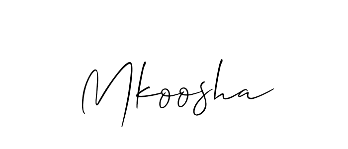 Once you've used our free online signature maker to create your best signature Allison_Script style, it's time to enjoy all of the benefits that Mkoosha name signing documents. Mkoosha signature style 2 images and pictures png