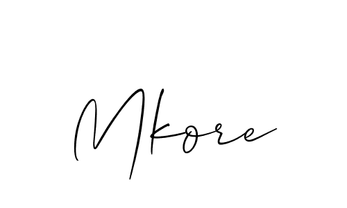 Check out images of Autograph of Mkore name. Actor Mkore Signature Style. Allison_Script is a professional sign style online. Mkore signature style 2 images and pictures png