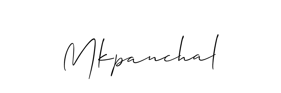 Mkpanchal stylish signature style. Best Handwritten Sign (Allison_Script) for my name. Handwritten Signature Collection Ideas for my name Mkpanchal. Mkpanchal signature style 2 images and pictures png