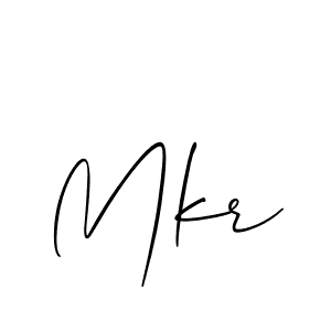 Use a signature maker to create a handwritten signature online. With this signature software, you can design (Allison_Script) your own signature for name Mkr. Mkr signature style 2 images and pictures png