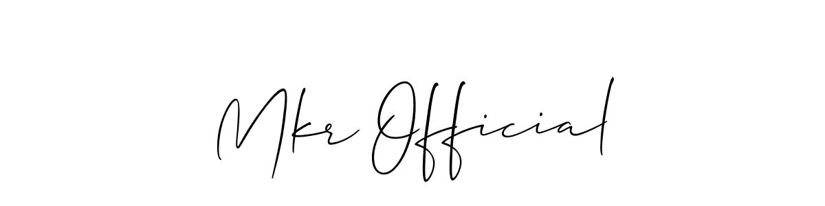 Check out images of Autograph of Mkr Official name. Actor Mkr Official Signature Style. Allison_Script is a professional sign style online. Mkr Official signature style 2 images and pictures png