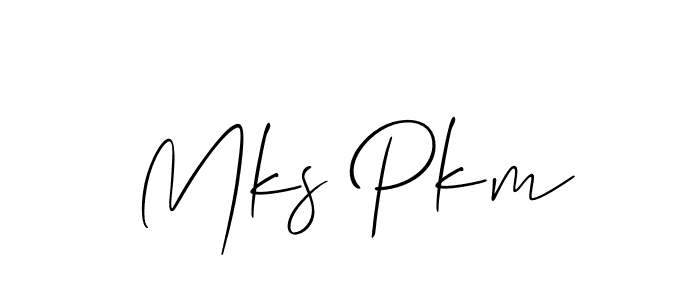 Also You can easily find your signature by using the search form. We will create Mks Pkm name handwritten signature images for you free of cost using Allison_Script sign style. Mks Pkm signature style 2 images and pictures png