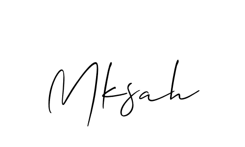 if you are searching for the best signature style for your name Mksah. so please give up your signature search. here we have designed multiple signature styles  using Allison_Script. Mksah signature style 2 images and pictures png