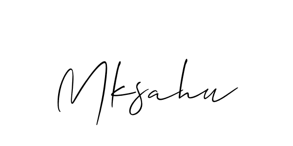 Also we have Mksahu name is the best signature style. Create professional handwritten signature collection using Allison_Script autograph style. Mksahu signature style 2 images and pictures png