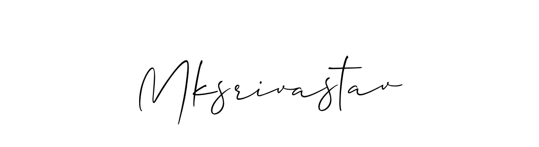 It looks lik you need a new signature style for name Mksrivastav. Design unique handwritten (Allison_Script) signature with our free signature maker in just a few clicks. Mksrivastav signature style 2 images and pictures png