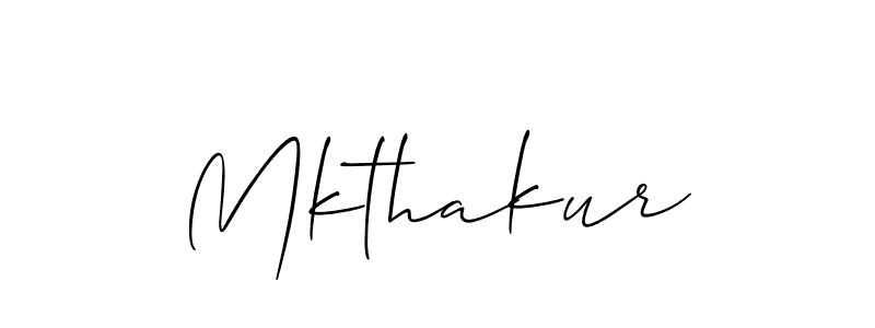 Design your own signature with our free online signature maker. With this signature software, you can create a handwritten (Allison_Script) signature for name Mkthakur. Mkthakur signature style 2 images and pictures png