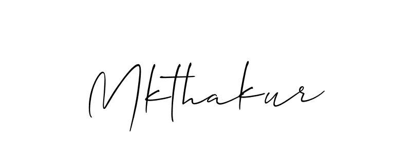 How to make Mkthakur signature? Allison_Script is a professional autograph style. Create handwritten signature for Mkthakur name. Mkthakur signature style 2 images and pictures png