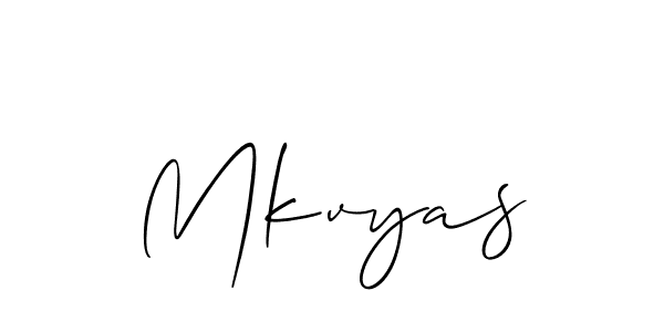 How to Draw Mkvyas signature style? Allison_Script is a latest design signature styles for name Mkvyas. Mkvyas signature style 2 images and pictures png