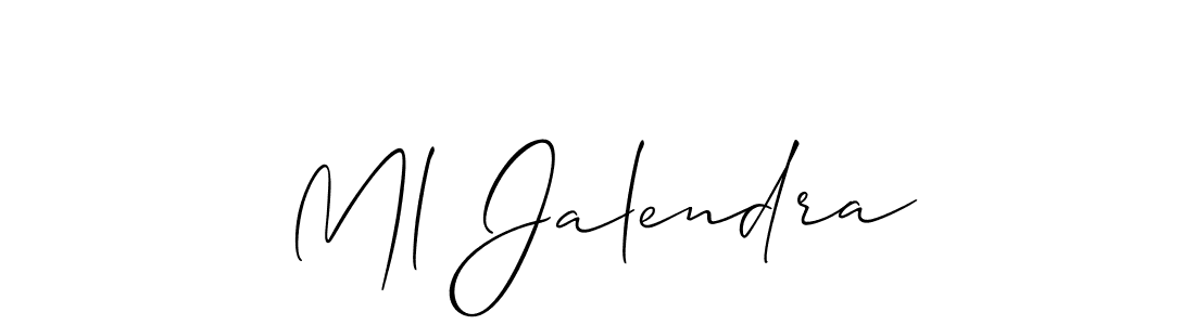 Best and Professional Signature Style for Ml Jalendra. Allison_Script Best Signature Style Collection. Ml Jalendra signature style 2 images and pictures png