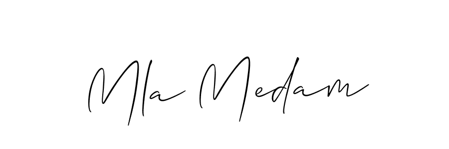 Check out images of Autograph of Mla Medam name. Actor Mla Medam Signature Style. Allison_Script is a professional sign style online. Mla Medam signature style 2 images and pictures png