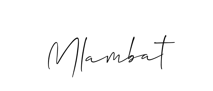 Make a beautiful signature design for name Mlambat. Use this online signature maker to create a handwritten signature for free. Mlambat signature style 2 images and pictures png