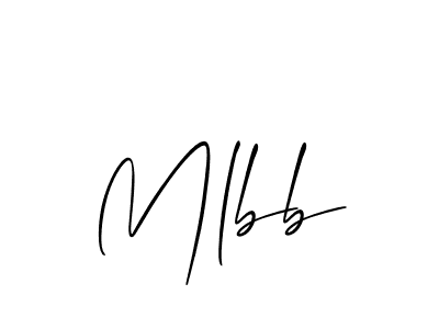 Make a beautiful signature design for name Mlbb. With this signature (Allison_Script) style, you can create a handwritten signature for free. Mlbb signature style 2 images and pictures png