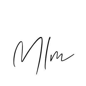 You should practise on your own different ways (Allison_Script) to write your name (Mlm) in signature. don't let someone else do it for you. Mlm signature style 2 images and pictures png