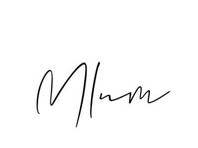 Make a beautiful signature design for name Mlnm. Use this online signature maker to create a handwritten signature for free. Mlnm signature style 2 images and pictures png