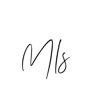 The best way (Allison_Script) to make a short signature is to pick only two or three words in your name. The name Mls include a total of six letters. For converting this name. Mls signature style 2 images and pictures png
