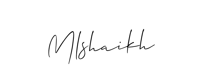 Make a short Mlshaikh signature style. Manage your documents anywhere anytime using Allison_Script. Create and add eSignatures, submit forms, share and send files easily. Mlshaikh signature style 2 images and pictures png
