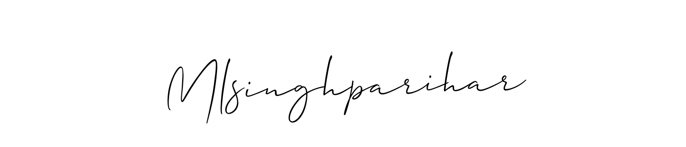 Make a beautiful signature design for name Mlsinghparihar. Use this online signature maker to create a handwritten signature for free. Mlsinghparihar signature style 2 images and pictures png