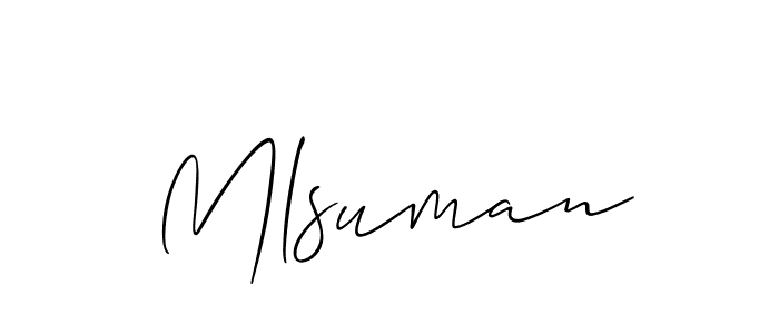 This is the best signature style for the Mlsuman name. Also you like these signature font (Allison_Script). Mix name signature. Mlsuman signature style 2 images and pictures png