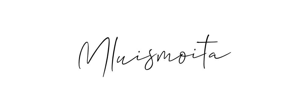 Check out images of Autograph of Mluismoita name. Actor Mluismoita Signature Style. Allison_Script is a professional sign style online. Mluismoita signature style 2 images and pictures png