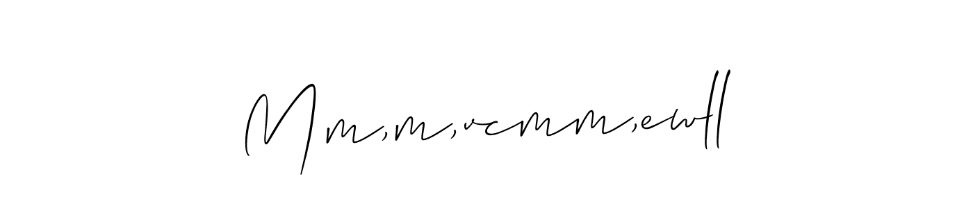 Design your own signature with our free online signature maker. With this signature software, you can create a handwritten (Allison_Script) signature for name Mm,m,vcmm,ewll;,lezftgef Vf Vfnn. Mm,m,vcmm,ewll;,lezftgef Vf Vfnn signature style 2 images and pictures png