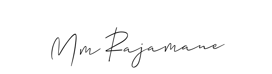 Allison_Script is a professional signature style that is perfect for those who want to add a touch of class to their signature. It is also a great choice for those who want to make their signature more unique. Get Mm Rajamane name to fancy signature for free. Mm Rajamane signature style 2 images and pictures png