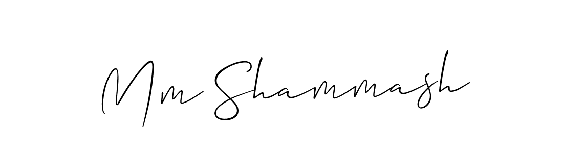 Best and Professional Signature Style for Mm Shammash. Allison_Script Best Signature Style Collection. Mm Shammash signature style 2 images and pictures png