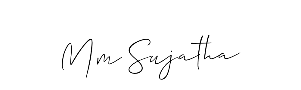 See photos of Mm Sujatha official signature by Spectra . Check more albums & portfolios. Read reviews & check more about Allison_Script font. Mm Sujatha signature style 2 images and pictures png