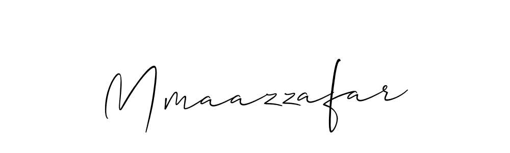 Create a beautiful signature design for name Mmaazzafar. With this signature (Allison_Script) fonts, you can make a handwritten signature for free. Mmaazzafar signature style 2 images and pictures png