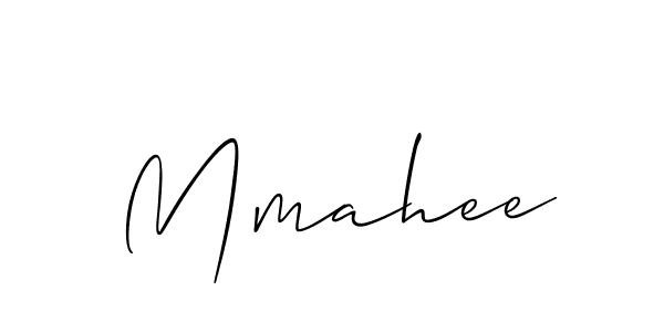 How to make Mmahee name signature. Use Allison_Script style for creating short signs online. This is the latest handwritten sign. Mmahee signature style 2 images and pictures png