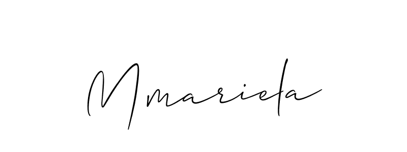 Use a signature maker to create a handwritten signature online. With this signature software, you can design (Allison_Script) your own signature for name Mmariela. Mmariela signature style 2 images and pictures png