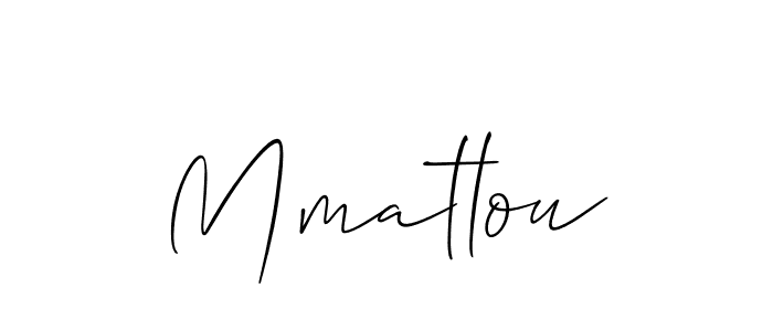 Make a beautiful signature design for name Mmatlou. With this signature (Allison_Script) style, you can create a handwritten signature for free. Mmatlou signature style 2 images and pictures png