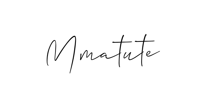 The best way (Allison_Script) to make a short signature is to pick only two or three words in your name. The name Mmatute include a total of six letters. For converting this name. Mmatute signature style 2 images and pictures png