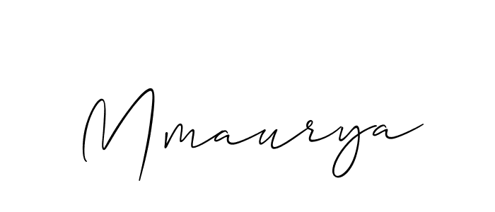 How to make Mmaurya name signature. Use Allison_Script style for creating short signs online. This is the latest handwritten sign. Mmaurya signature style 2 images and pictures png