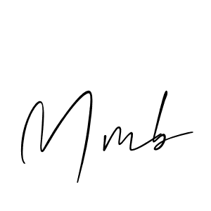 Make a beautiful signature design for name Mmb. With this signature (Allison_Script) style, you can create a handwritten signature for free. Mmb signature style 2 images and pictures png