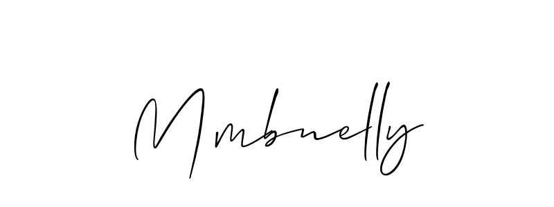 Design your own signature with our free online signature maker. With this signature software, you can create a handwritten (Allison_Script) signature for name Mmbnelly. Mmbnelly signature style 2 images and pictures png
