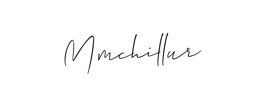 Design your own signature with our free online signature maker. With this signature software, you can create a handwritten (Allison_Script) signature for name Mmchillur. Mmchillur signature style 2 images and pictures png