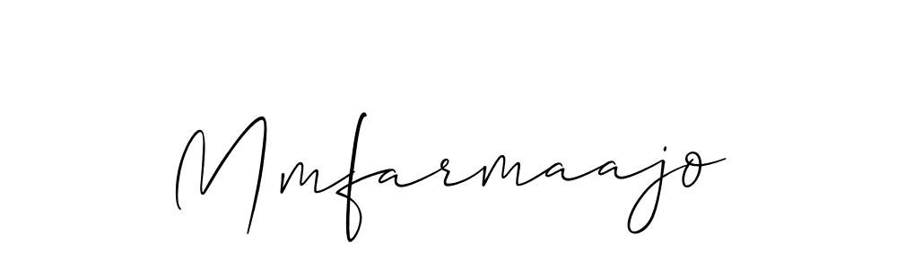 How to make Mmfarmaajo name signature. Use Allison_Script style for creating short signs online. This is the latest handwritten sign. Mmfarmaajo signature style 2 images and pictures png