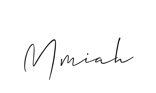 Make a beautiful signature design for name Mmiah. With this signature (Allison_Script) style, you can create a handwritten signature for free. Mmiah signature style 2 images and pictures png